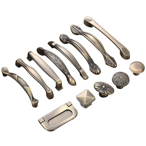 Iedoc Cabinet Door Handles Zinc Alloy Chinese Style <b>Antique</b> Bronze Surface Mounted For Kitchen <b>Wardrobe</b> Cupboard - Product Image 5
