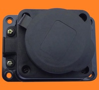 P6110E Industrial Rubber Waterproof Socket 1 Way Elendax Factory IP44 socket