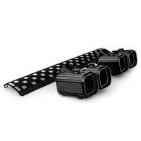 Embout d'échappement quadruple noir mat OEM en gros LR129997 avec plaque de finition pour Land Rover Defender