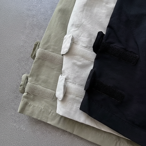Pantalones cortos Cargo deportivos de verano de algodón de alta calidad para hombre, tamaños personalizables, colores, cintura elástica, estilo informal inteligente, transpirable - Product Image 1