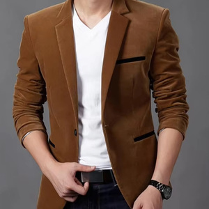 Chaqueta <span class=keywords><strong>de</strong></span> Traje <span class=keywords><strong>de</strong></span> Moda al por Mayor <span class=keywords><strong>de</strong></span> Fábrica, <span class=keywords><strong>de</strong></span> Buena Calidad, con Solapa, Botón Único, Estilo Casual Único - Product Image 2