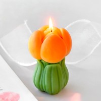 Moule en silicone pour gâteau en forme de tulipe - Antiadhésif, résistant à la chaleur, compatible four