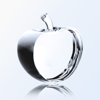 Noble personnalisé Crystal Desktop Apple Sports personnalisé Logo sur mesure Apple Trophy Award