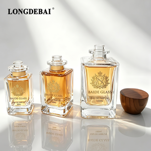 En Stock, Botella de Perfume Cuadrada Vacía Personalizada con Certificación CE 2026, 30ml 50ml 100ml, Botella de Perfume de Vidrio Transparente con Tapas - Product Image 3