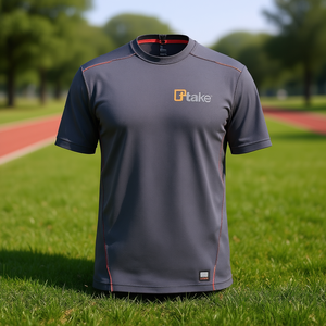 Camiseta de manga corta Ttake gris L Performance Sportwear - Product Image 3