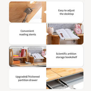 <span class=keywords><strong>Barato</strong></span> Niños Altura ajustable <span class=keywords><strong>Escritorio</strong></span> de aprendizaje Muebles para el hogar Oficina para niños Ergonómico Estudio de madera Niños <span class=keywords><strong>Escritorio</strong></span> y juegos de sillas - Product Image 3
