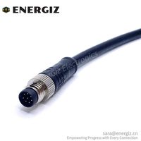 Gerade A Codierung M8 Rundst ecker 8-poliges Stecker-Buchse-Kabel 2m Länge