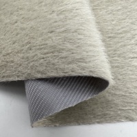 Usine personnalisé tricoté bas, brillant Faux vison cheveux flocage peluche tissu crin Imitation cheval crin tissu de crin