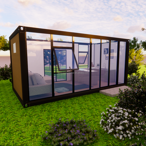 Casa Contenedor Boxspace de 20 pies para Recepción de Amigos y Descanso, Hogar Prefabricado Económico con Revestimiento Exterior Tipo Madera - Product Image 5