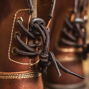 Botas de Hombre de Cuero Genuino Marrón, Punta Redonda, Correa con Hebilla, Suela de Goma, Zapatos para Caminar para Todas las Temporadas - Product Image 3