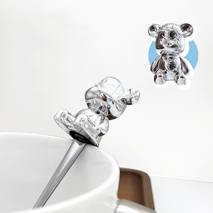 Elegancia decorativa Plata Acero inoxidable Agitación Azúcar Té Café Cucharas Cubiertos Cucharas - Product Image 2