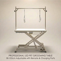 Mesa de Tosa Elétrica para Cães AP-809 com LED e Altura Ajustável