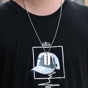 G1839 Trang Sức Hip Hop Bằng Thép Không Gỉ Bán Sỉ Cá Nhân Vòng Cổ Lưỡi Dao Cạo Cho Nam Và Nữ - Product Image 2