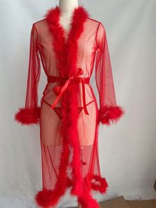 SFY761 Robe de mariée en dentelle de haute qualité pour femmes, robe de mariée douce, robe de mariée transparente en maille, jupe longue, robe de nuit sexy pour femmes - Product Image 5