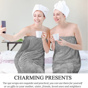 <span class=keywords><strong>Serviette</strong></span> de Bain Ultra-Fine en Fibre pour le Corps avec Fermeture Étanche - Serviettes de Bain Spa pour Hommes et Femmes - Product Image 3