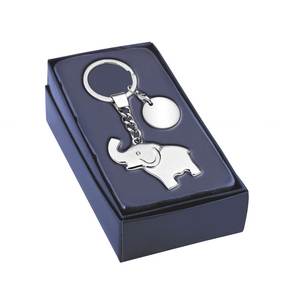 Llavero de Aleación con Forma de Elefante y Logotipo Personalizado, Llavero Metálico Moderno en Forma de Corazón, Material de Aleación de Zinc - Product Image 2