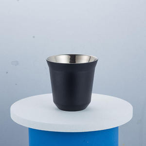 <span class=keywords><strong>Verre</strong></span> à café <span class=keywords><strong>Nespresso</strong></span> en acier inoxydable de qualité alimentaire de 80ml WISDOM - Product Image 6