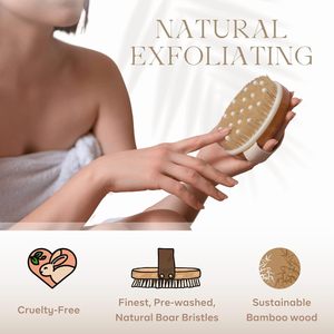 <span class=keywords><strong>Spazzola</strong></span> per Dry Brushing, Trattamento Linfodrenante e Anticellulite, Esfoliazione Spa Organica, <span class=keywords><strong>Spazzola</strong></span> per Massaggio <span class=keywords><strong>con</strong></span> Setole di Cinghiale - Product Image 5