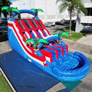 GMY Inflatables - <span class=keywords><strong>Location</strong></span> de structures gonflables - Toboggan aquatique gonflable aux couleurs vives avec <span class=keywords><strong>piscine</strong></span> pour enfants - Product Image 5
