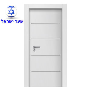 Israele market Hot other WPC porte 4 linee liscio bianco innescato impermeabile bagno camera da letto WPC verniciato telaio della porta - Product Image 2