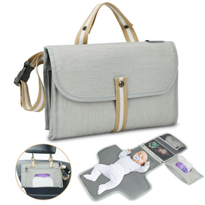 Bolsa de Pañales de Viaje Plegable de Lujo Reutilizable, <span class=keywords><strong>Impermeable</strong></span>, para Exteriores, <span class=keywords><strong>Portátil</strong></span>, con <span class=keywords><strong>Cambiador</strong></span> de Pañales para <span class=keywords><strong>Bebé</strong></span> - Product Image 1