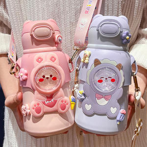 Termo Ecológico de Acero Inoxidable 316, Botella de Agua Libre de BPA con Correa y Pajita, Portátil para Viajes, Aire Libre y Gimnasio - Product Image 2