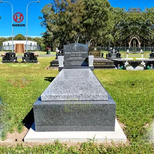 Lápida de granito gris de China, lápida de Ángel de mármol, lápida conmemorativa, lápidas y monumentos negros