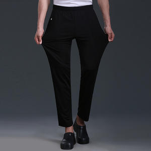 Offre Spéciale <span class=keywords><strong>Restaurant</strong></span> noir pantalon cuisine hôtel cuisine hommes travail pantalon Chef uniforme Polyester Chef pantalon femmes automne printemps - Product Image 5