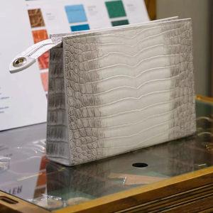 Nuova <span class=keywords><strong>pochette</strong></span> Casual da <span class=keywords><strong>uomo</strong></span> di alta qualità, realizzata a mano in <span class=keywords><strong>pelle</strong></span> di coccodrillo - Product Image 1