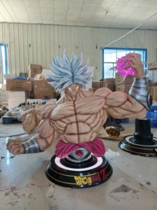 Estatua de Resina de <span class=keywords><strong>Broly</strong></span> <span class=keywords><strong>Super</strong></span> Saiyan de Tamaño Real de Dragon Ball Z con Bola de Energía, Decoración Coleccionable - Product Image 5