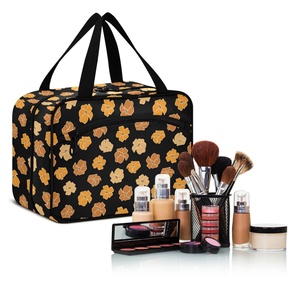 Hawaiian Women's Makeup <b>Bag</b> Puakenikeni Flower Aloha Custom Print Large Foldable Kit Hanging <b>Toiletry</b> <b>Bag</b> Travel <b>Bag</b> with Logo - Product Image 5