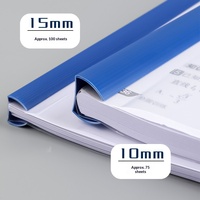 Carpeta de Gran Capacidad con Clip para Papel, Carpeta con Barra Deslizante para Informes, Cubierta para Informes, Carpeta para Documentos A4, Suministros de Oficina