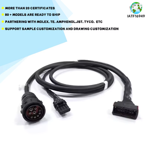 Aangepaste Kabelboom Kabel Fabrikant Universele 9-Pins Aanhangwagen Harnas Kabels En Kabelassemblages - Product Image 4