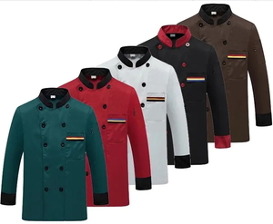 Camicia da cucina uniforme da cucina con giacca a manica corta da uomo personalizzata <span class=keywords><strong>per</strong></span> uso cucina da ristorante e Bar - Product Image 5