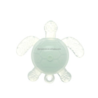 Hochet en forme d'animal tortue en silicone de qualité alimentaire sans BPA, jouet de dentition pour bébé