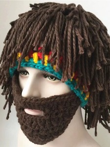 หมวกบีนนี่สไตล์จาเมกา แรสต้า สำหรับทุกเพศ หมวกไหมพรมถักลายตลกสำหรับงานปาร์ตี้ หมวกเบเรต์ถักโครเชต์ พร้อมวิกผมเดรดล็อก หมวกอะคริลิค ลายทาง สำหรับฤดูใบไม้ร่วง สไตล์ฮิปฮอป - Product Image 6