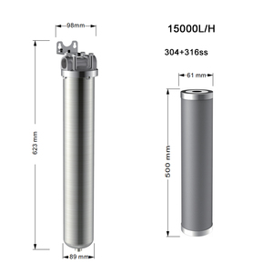 Chất lượng cao 10 20 inch 316 304 thép không gỉ pre-<span class=keywords><strong>filter</strong></span> cho Manual điện lọc nước - Product Image 4