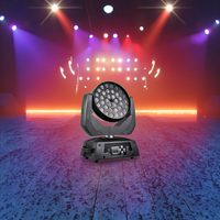 Vente en gros de 36 émetteurs RGBW à tête mobile, zoom, lavage LED, 10w 15w 18w 4en1 5en1 6en1 pour parcs à thème