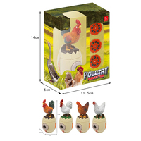 Jouet projecteur LED amusant pour enfants, série poulets et poules, avec projection d'œufs en plastique, jouet éducatif d'intérieur, vente en gros