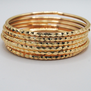 Bracciale Aperto in Rame Placcato Oro 18K 24K Stile Cambogiano, <span class=keywords><strong>Gioielli</strong></span> per Bambini - Product Image 6