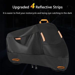 210D 300D 420D extérieur intérieur Scooter abri étanche à la pluie Protection 4 bandes réfléchissantes vélo vélo moto couverture - Product Image 4
