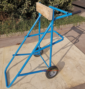 Chariot de <span class=keywords><strong>moteur</strong></span> <span class=keywords><strong>hors</strong></span>-<span class=keywords><strong>bord</strong></span> personnalisable de style U avec supports de support de <span class=keywords><strong>moteur</strong></span> en acier à quatre roues support de roue fermé - Product Image 2