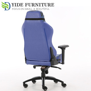<span class=keywords><strong>Chaise</strong></span> de jeu ergonomique avec accoudoirs 4D, couleur bleue, pour poste de travail et laboratoire informatique, nouveau design, avec roulettes - Product Image 3