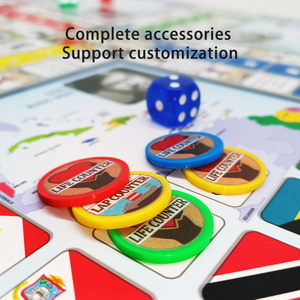 Personalizado de alta calidad bajo MOQ diseño 500 juegos de mesa fabricantes de plástico miniatura Token proveedor - Product Image 3