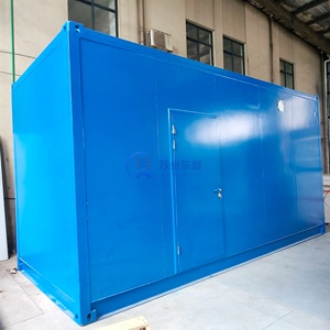 Approvisionnement d'usine OEM bleu taille personnalisée résistant au vent 20FT soudage modulaire petit conteneur pour le stockage <span class=keywords><strong>Garage</strong></span> conteneur maison - Product Image 2
