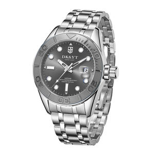 Livraison rapide, montre mécanique automatique avec boîtier en acier inoxydable, étanche 10 ATM, aiguilles lumineuses, avec boîte cadeau - Product Image 6