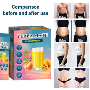 Пакеты быстрого приготовления супер Йерба для чая с персиковым вкусом манго для спокойного повышения энергетической фокусировки, порошок для растворимого чая Yerba Mate - Product Image 3