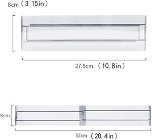 Organiseurs de tiroirs ajustables multifonctionnels personnalisés pour salon, séparateurs extensibles pour tiroirs, séparateurs de sous-vêtements en plastique - Product Image 4