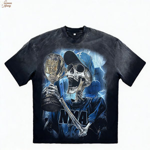 Custom Printed Men's T-Shirts Plus-Size Heavyweight T-Shirts Retro Printed Men's T-Shirts With Customizable Logos