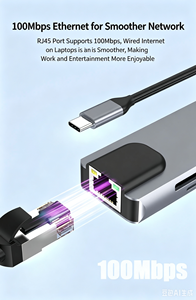 Adaptador Dongle <span class=keywords><strong>USB</strong></span> <span class=keywords><strong>C</strong></span> 8 en 1 con HDMI 4K, <span class=keywords><strong>USB</strong></span> 3.0, Ethernet RJ45, SD, TF y Carga PD para MacBook Pro - Product Image 5